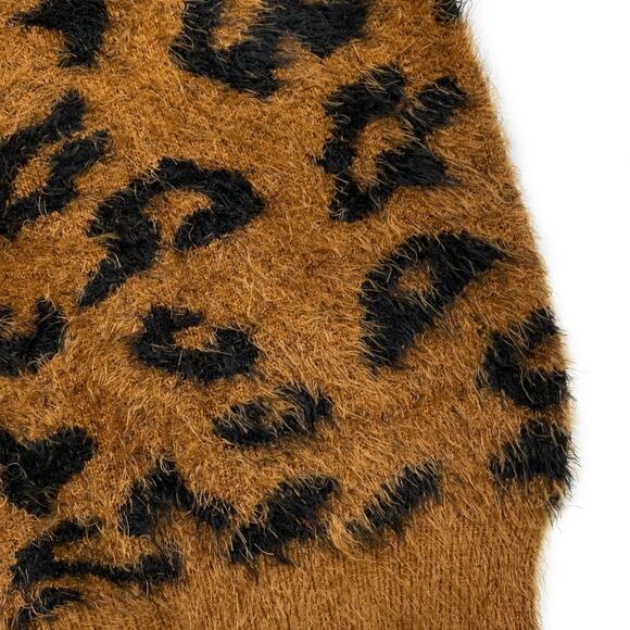 Callahan Cropped Animal Print Sweater XS - Picture 5 of 8